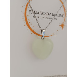 Colar Coração Luminoso Verde