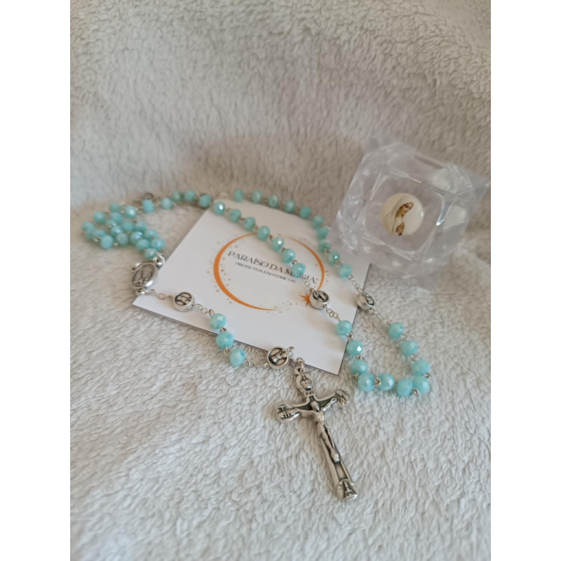 Terço Nossa Senhora de Fátima Azul