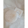 Base de Selenite círculo Om e Flor de Lótus