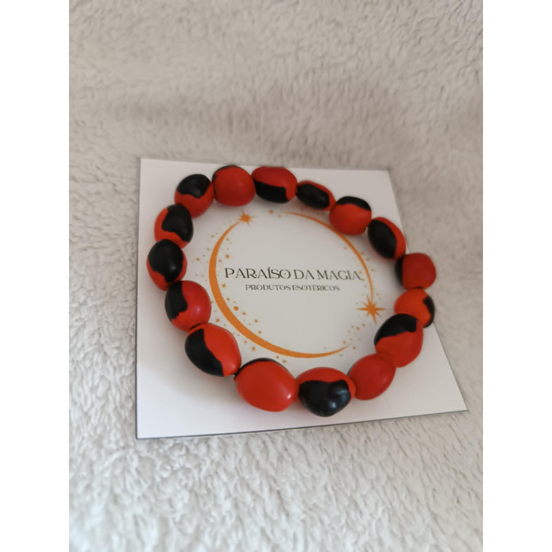 Pulseira Sementes Olho de Cabra