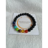 Pulseira 7 Chakras e Ónix
