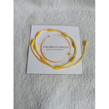 Pulseira 7 Nós Amarela