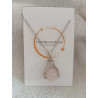 Colar Mãos de Bruxa Quartzo Rosa