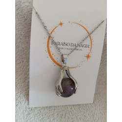 Colar Mãos de Bruxa Ametista